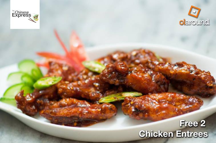 OlaroundMe's tweet photo. For the best take away visit The Chinese Express &amp; get 2 Free Chicken Entrees worth Rs.450 with purchase of Rs.1000. http://t.co/8w4Ali3qy1