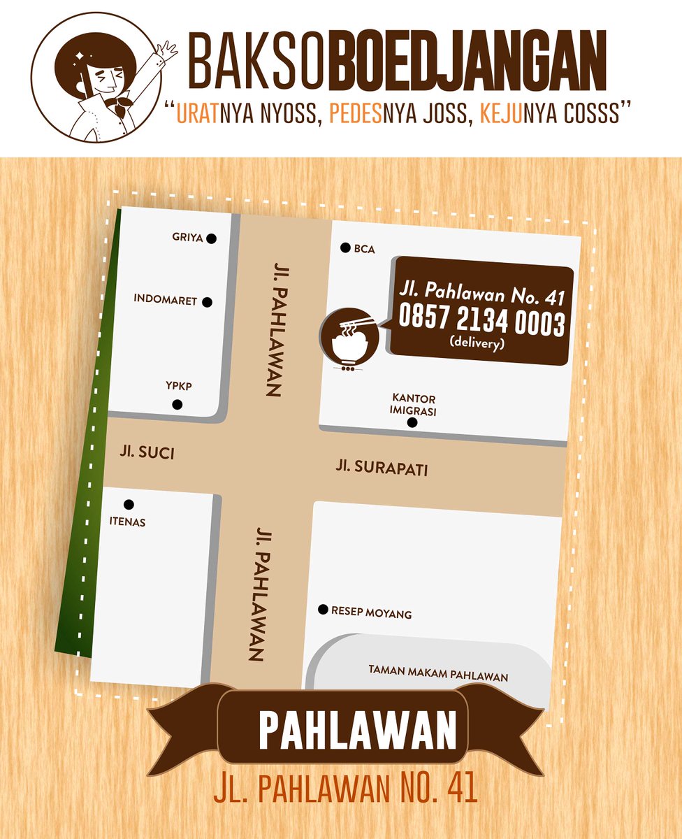 DISKON 20% u/ Abang None yg bw Kartu Pelajar/KTM tgl 7-14 Mei <a href="/BaksoBoedjangan/">Bakso Boedjangan</a> Jl. Pahlawan No.41 #kulinerbandung