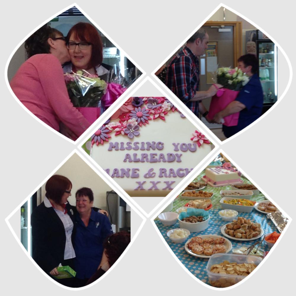 Farewell to Rachel and Diane leaving Tesco Port Talbot after many years service