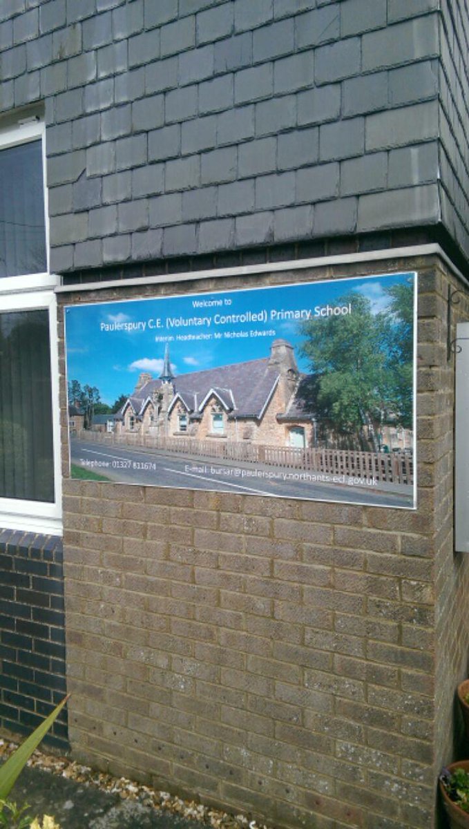Northants_Print's tweet image. @PaulerspuryCEVC We hope you like the new sign on your beautiful school!