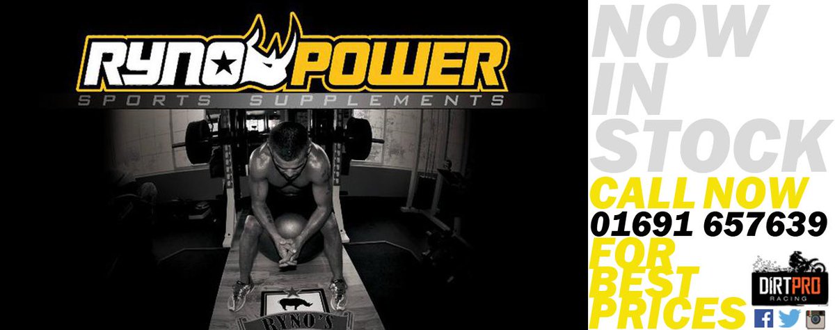 DirtproLtd's tweet photo. NEW!! Ryno Power Sports Supplements in stock and now available from @DirtproLtd #dirtpro #rynopower http://t.co/LaUfqvZLpA