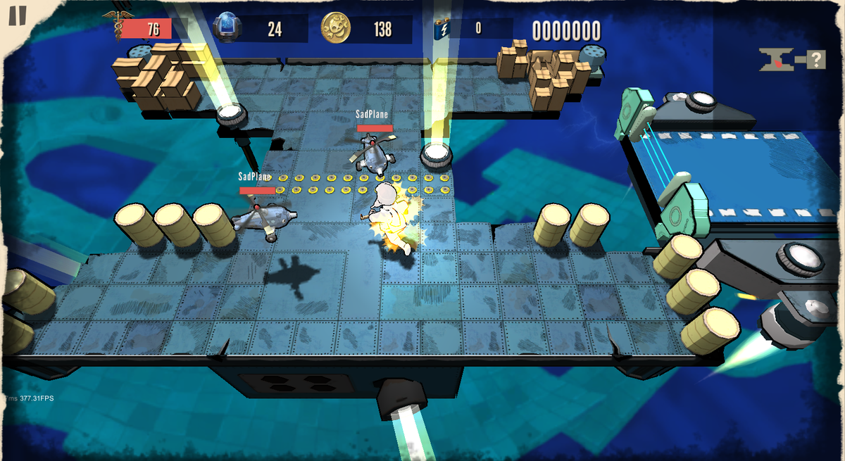 fun2robots's tweet image. More danger, more generated fun, more work to do! Screenshot from #indiedev #roguelike Future Factory, free on WP.