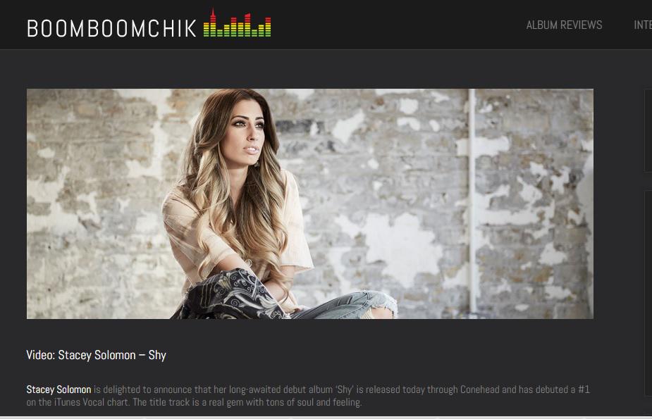 ConeheadUK's tweet photo. Stacey Solomon 'Shy' video featured in @boomboomchik online. Read the full article here: http://t.co/1LrbS1BJ6R http://t.co/l7tmVHanEm