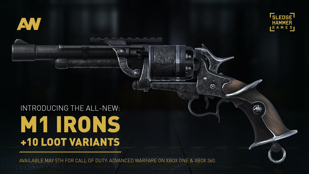 CODFrance's tweet photo. Le M1 Irons, un nouveau pistolet pour Call of Duty: Advanced Warfare : http://t.co/LFH3qifuCd http://t.co/u3jc6SvmWl