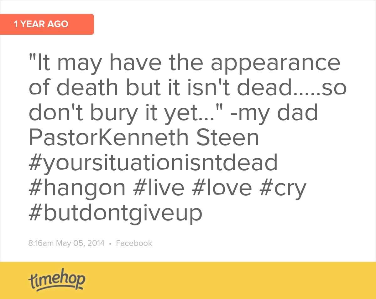 TeeSance's tweet photo. Just a reminder....thanks dad  http://t.co/9O4COQcRgb http://t.co/sJsfxpoD5F