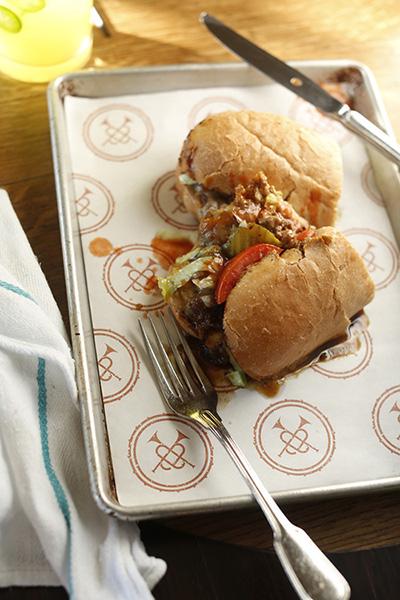 Southern Favorite: Braised short rib po'boy.