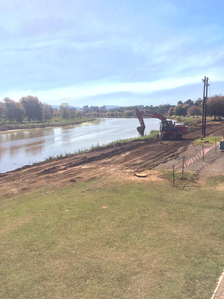 Very exciting changes on camps drift,  <a href="/NCCGM/">NCC General Manager</a> making a great portage for <a href="/CanoeingSA/">Canoeing SA</a> marathon champs in June;)