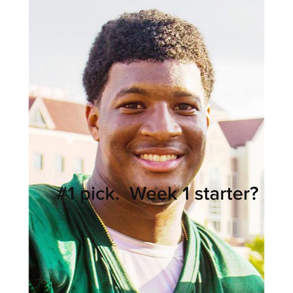FanDebate1's tweet photo. Will #JameisWinston start #week1 versus #MarcusMariota and the #Titans?  #NFLDraft2015 #NFL 

http://t.co/HkL2wyiBuX http://t.co/YsRDXxrGNZ