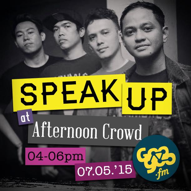 Jangan lewatkan <a href="/speakupjakarta/">Speak Up</a> di Afternoon Crowd Kamis 7 Mei 2015! Stay tuned terus di googoo.fm! :)