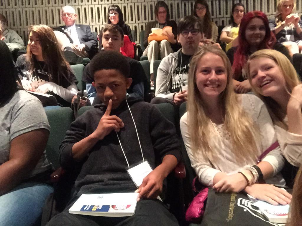 troySJP's tweet photo. Deontre, Caroline, and Morgan are hanging with THS, Niles and IA SJP members at the annual LACO Conference! http://t.co/ZFrs3CQyov