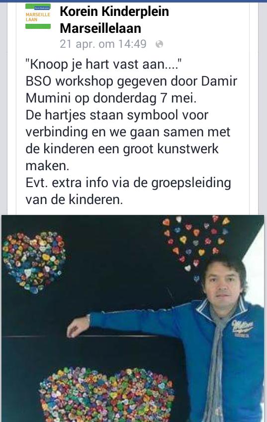 Korein Kinderplein Marseillelaan is mijn eerste deelnemer groep in Eindhoven Hoe groot is HART van Korein Kinderplein