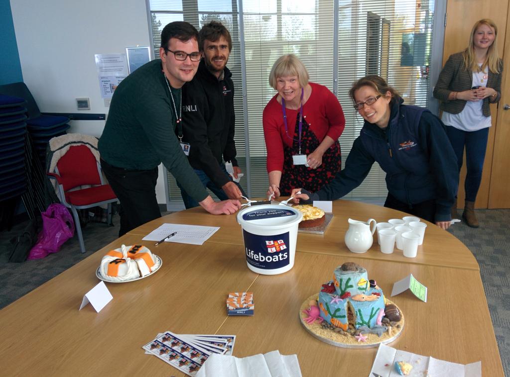 The crew enjoyed judging the <a href="/aberunibakeoff/">Aber Uni Bake-Off</a>