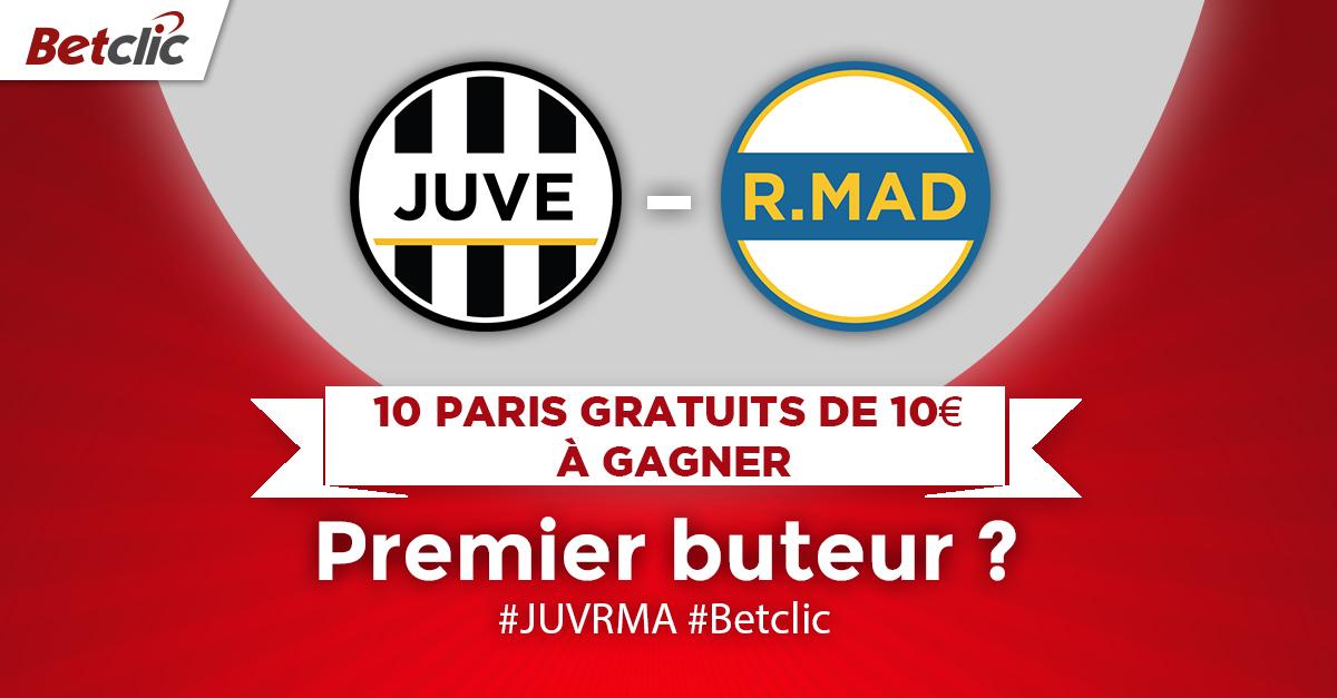 Betclic's tweet image. [#FreeBet] Qui sera le 1er buteur de #JUVRMA ? RT+votre réponse accompagnée du hashtag #Betclic ! #LigueDesChampions