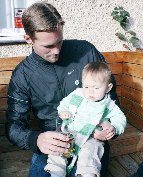 _Erick_David_'s tweet photo. When uncle Erick watches baby Kylle. "No that's my beer." @_Gabriel_David @Vina_Wentz http://t.co/E7TmlyTVvQ