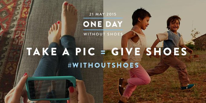 Instagram your bare and Toms will a needy child a free pair of