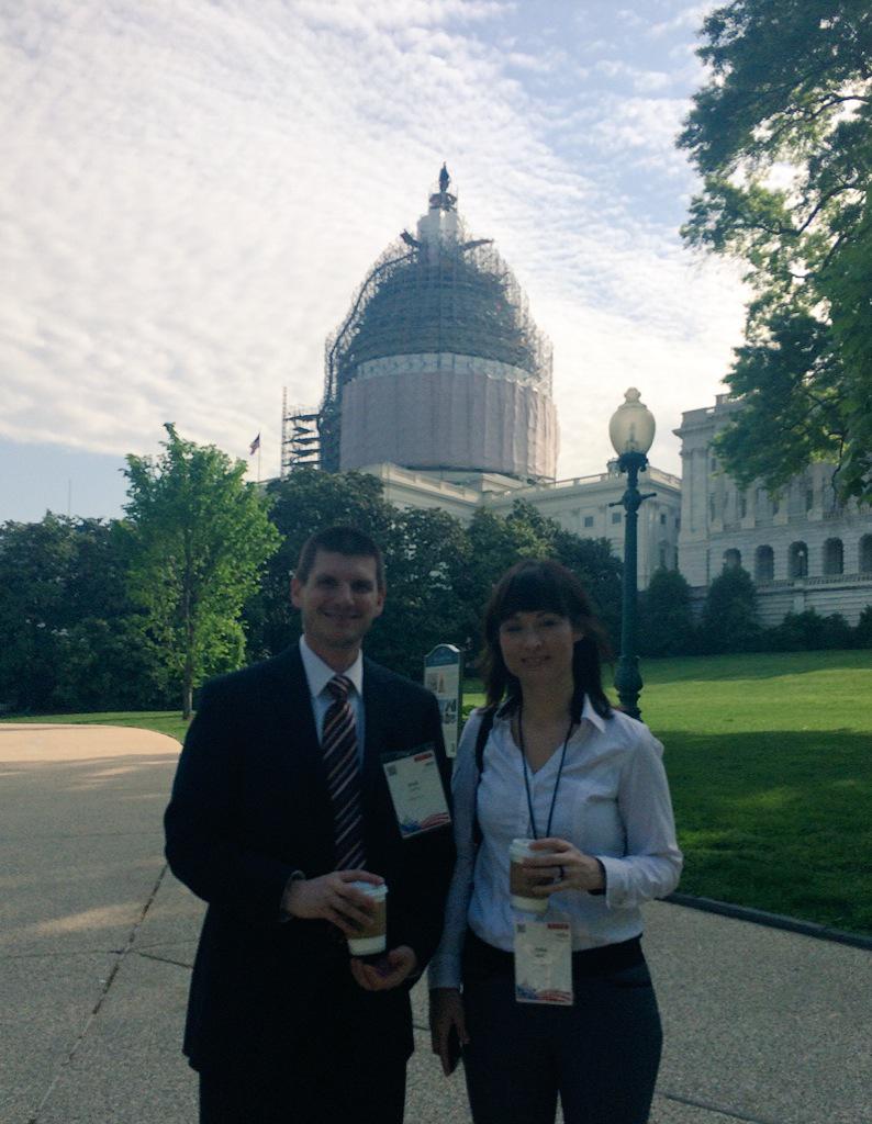 Walking to the US Capitol to meet with our Indiana legislators. #underconstruction #LAC15