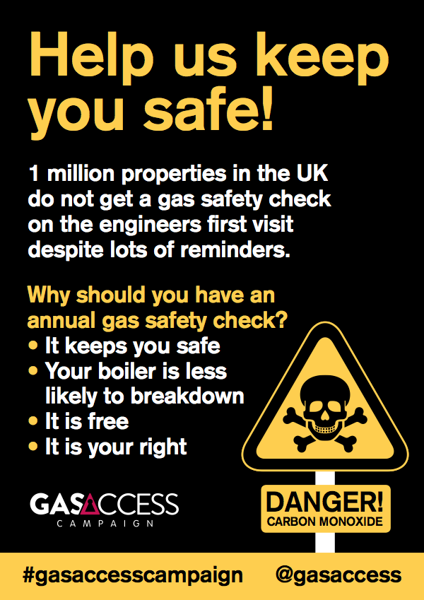 CORGITechnical's tweet photo. It's important not to lose momentum after #GasAccessWeek last week. Please share this poster wherever possible http://t.co/xqIjP4NSXV