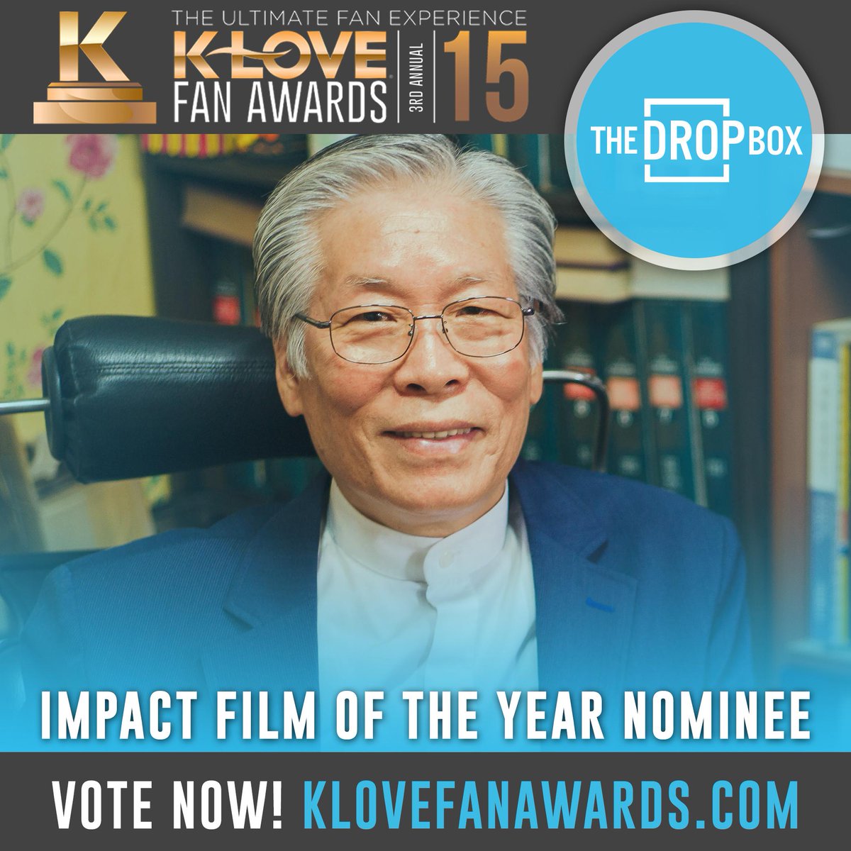 TheDropBoxFilm's tweet image. #TheDropBox has been nominated for the @KLOVERadio Fan Awards! Head on over to vote for us! klovefanawards.com/vote