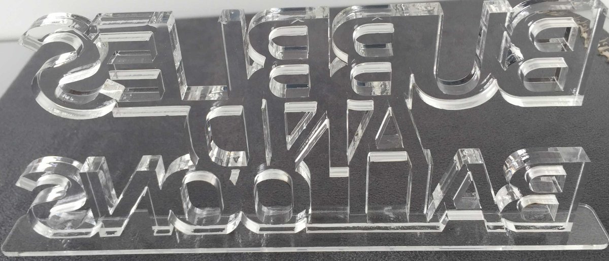 zevpack's tweet image. Elegant Acrylic Nameplate from etiTag.com