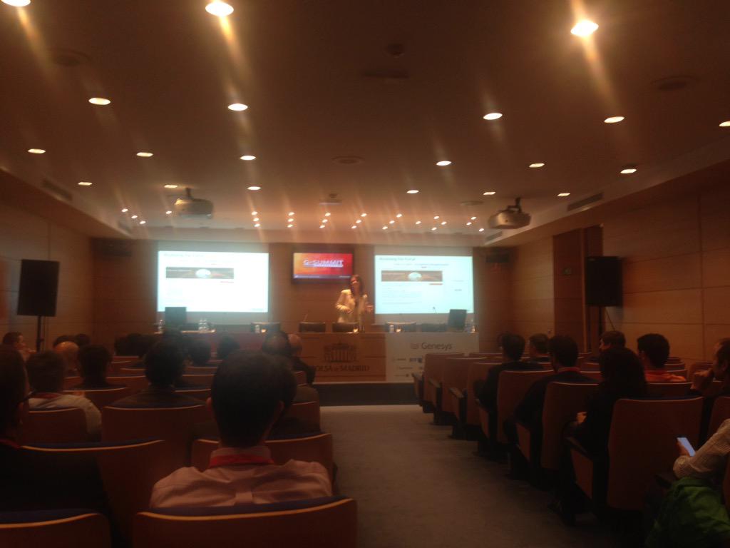 74Guille's tweet photo. @8osen8 up in stage at partner event #GSummit15 in Madrid! http://t.co/YIX4nSZKaG