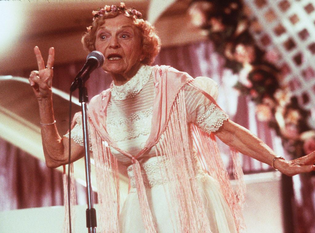 enews's tweet photo. Ellen Albertini Dow, the rapping grandmother from The Wedding Singer, has passed away at 101: http://t.co/AELJF51hzF http://t.co/EZGd0bXrVT