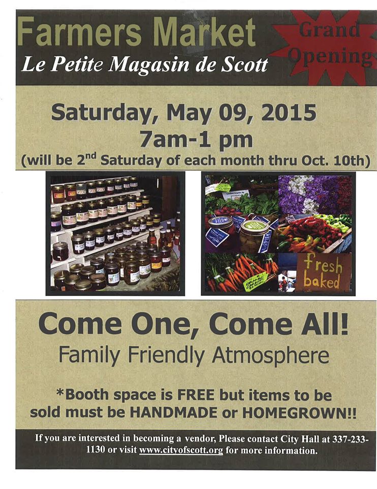 Scott Farmer's Mrkt!! We need Farmers, growers: vegetables, fruits, organic foods!! #Spreadtheword #Freeboothspace