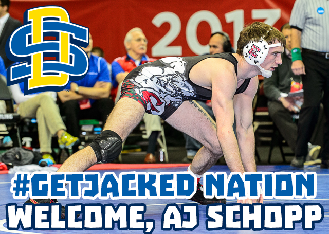GoJacksWrestle's tweet photo. BREAKING: @GoldSchopping now a member of #GetJacked Nation. RT to welcome our newest member of the coaching staff. http://t.co/v9uWMb267W