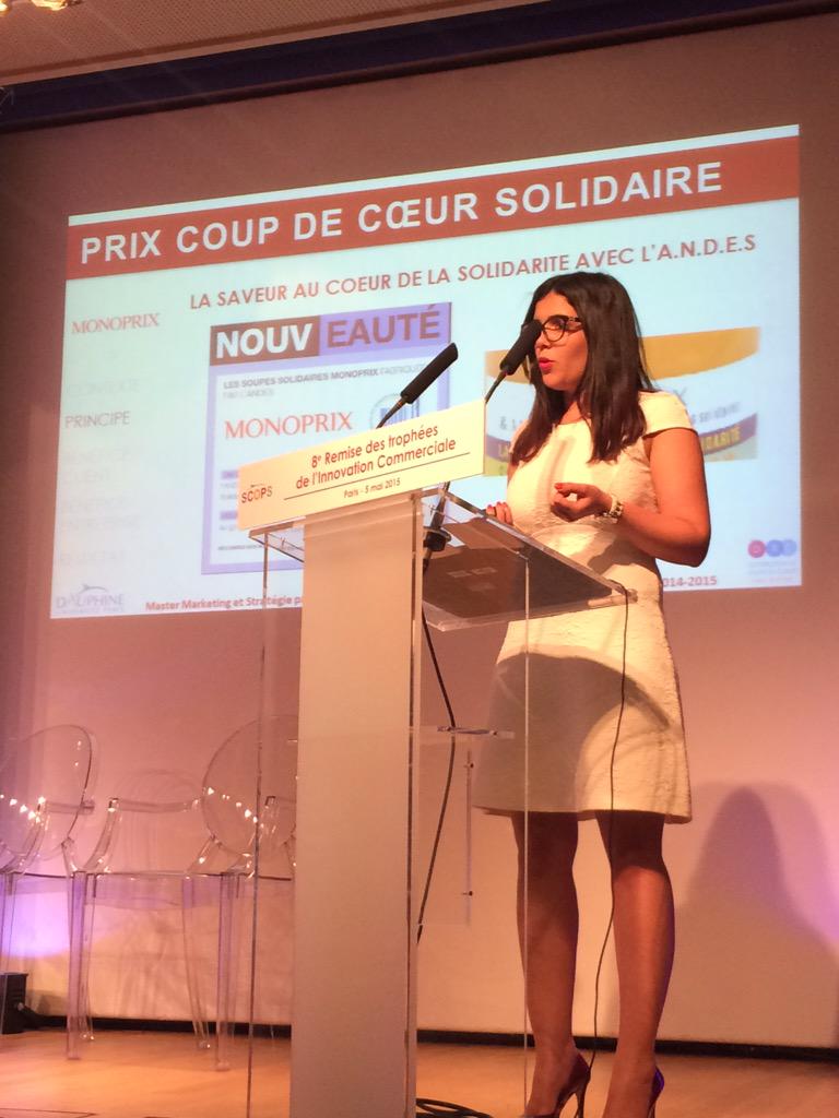 EmelineGll's tweet photo. Prix coup de cœur solidaire du master #SCOPS2015 @microdon_fr http://t.co/f69zHM1sDT