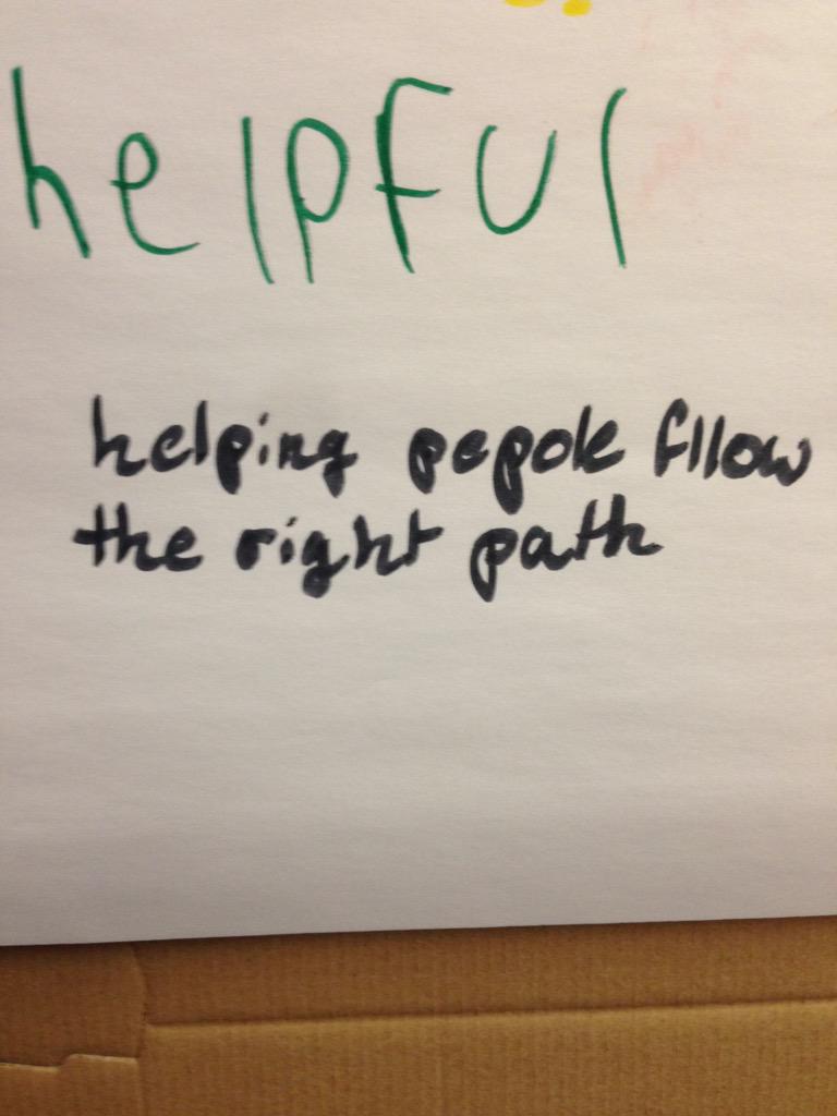 mnameth8's tweet photo. Sharing our thoughts on what makes a leader! @WESOwls #TLIM #ForWorthington http://t.co/y3aRmbAXsN