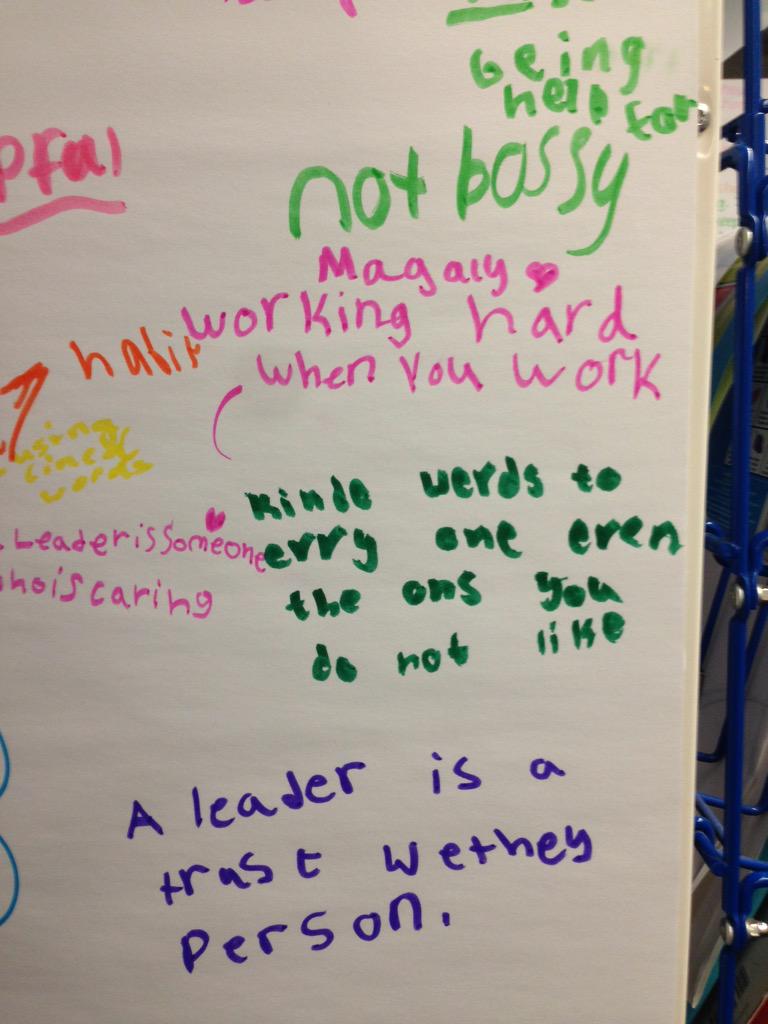 mnameth8's tweet photo. Sharing our thoughts on what makes a leader! @WESOwls #TLIM #ForWorthington http://t.co/y3aRmbAXsN