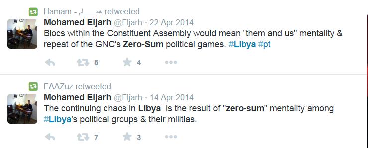 mazighie's tweet photo. 1-Tweeps I did't dig into your accounts, just searched using ( Zero-Sum, #Libya). Are we trapped into this #Zero_Sum? http://t.co/JBfgfuhTww