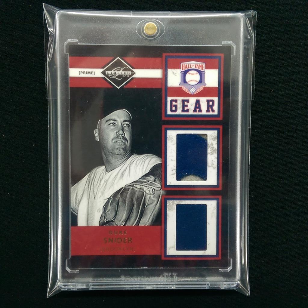 RbiCru7's tweet image. 2011 #DukeSnider @paniniamerica #limited #dualpatch #oldschool /5 #brooklyndodgers #HOF @UltraProIntl