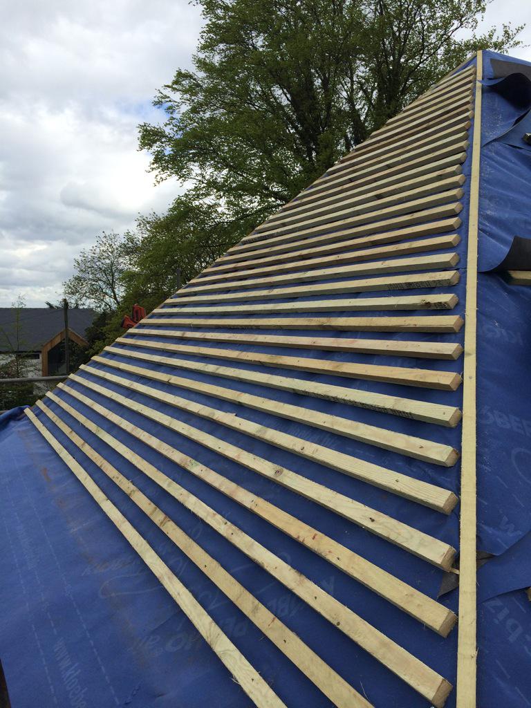 MorganSons's tweet photo. One of our #roofs in progress http://t.co/74KazgH9qz