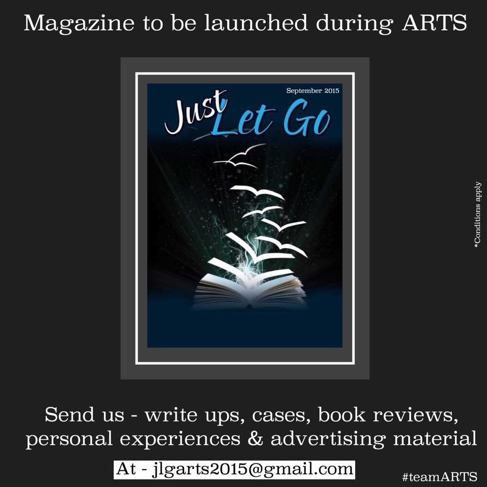 ARTS_India's tweet photo. "JUST LET GO", the ARTS 2015 magazine is now open for contributions. http://t.co/80W5yc5Fz3