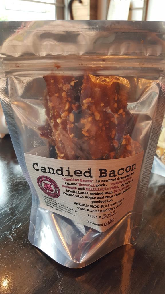 Foodiechats's tweet photo. Wow RT @Cuban_Bee_71: Just got my #supply of #candiedbacon #citrusmix @MiamiSmokers #Miami #Foodiechats #bacon http://t.co/RJeEEhbYVe
