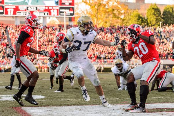 GeorgiaTechFB's tweet photo. .@sdays10 and @theZLazer37 relish opportunities, fate (via @ksugiuraajc) http://t.co/yrRJ8u8sEO http://t.co/zrWeaLaZsn