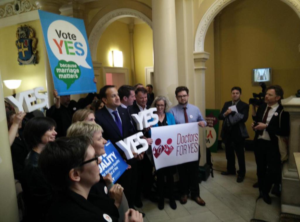 anynamethathasn's tweet photo. Yes for Health! Doctors, nurses, dentists, midwives, pharmacists #marref @Dr4MEIreland http://t.co/JrbiwxVRBc" with our @YesEqualityDL Noel
