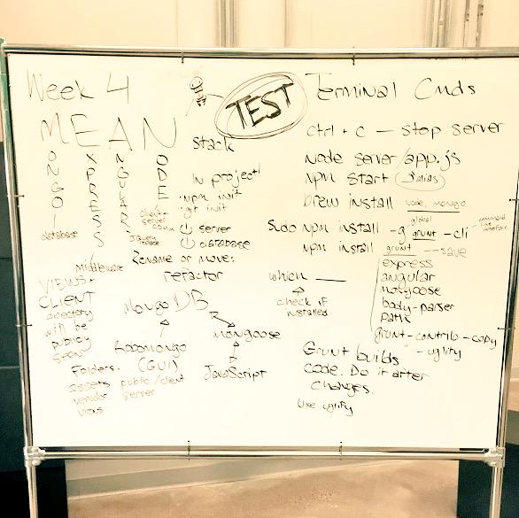 kjonesmuth's tweet image. What we learned *yesterday* @goprimeacademy. #codetomorrow #meanstack