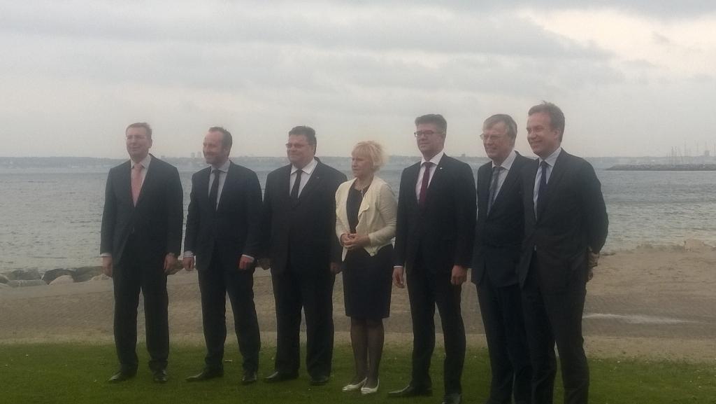 De nordiska utrikesministrarna avslutade just sitt möte i Helsingør, de baltiska anslöt sig. #Norden