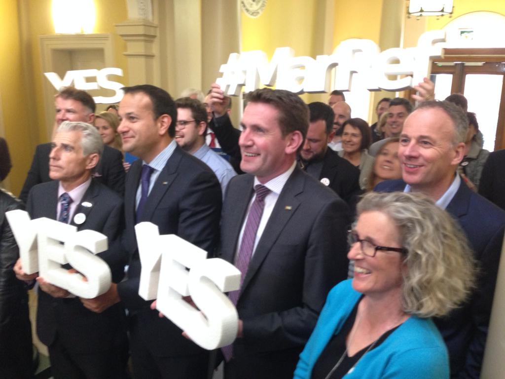 LeoVaradkar's tweet photo. INMO, ICGP, IMPACT, pharmacists, dentists, clerical health staff back Yes vote #marref http://t.co/dqdVCxXpGo