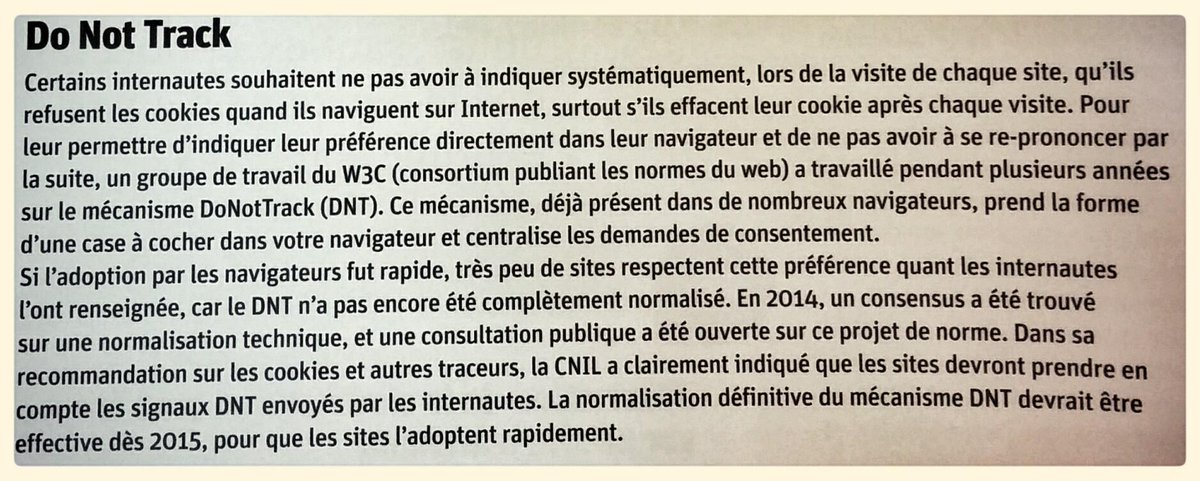 CNIL's tweet image. [☕ EXPRESSO] Le point sur #DoNotTrack mécanisme pour refuser les cookies ► cnil.fr/fileadmin/docu…