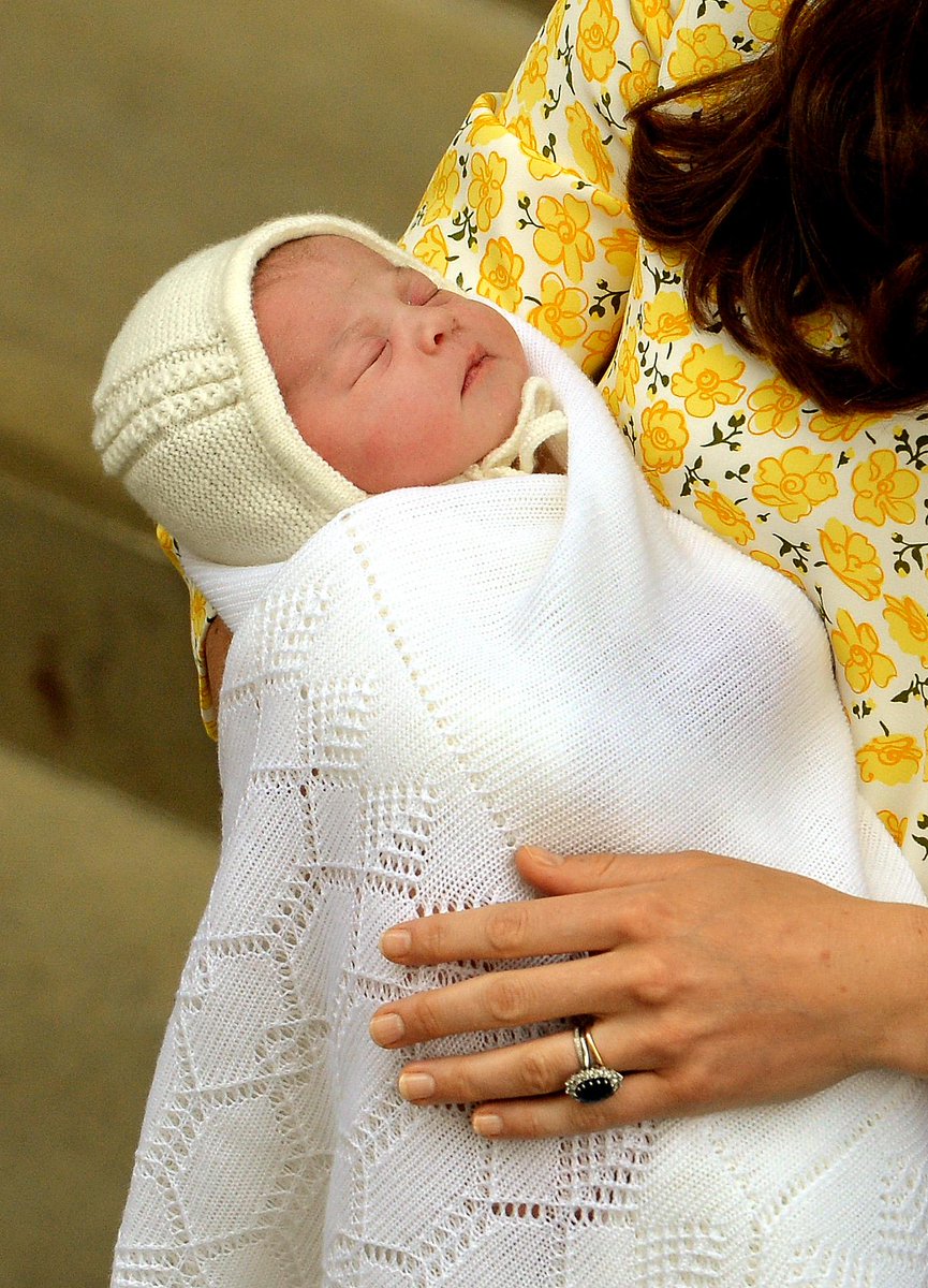 Kate Middleton & Prince William had a GIRL, Princess Charlotte Elizabeth Diana..and the Queen got to meet her today!