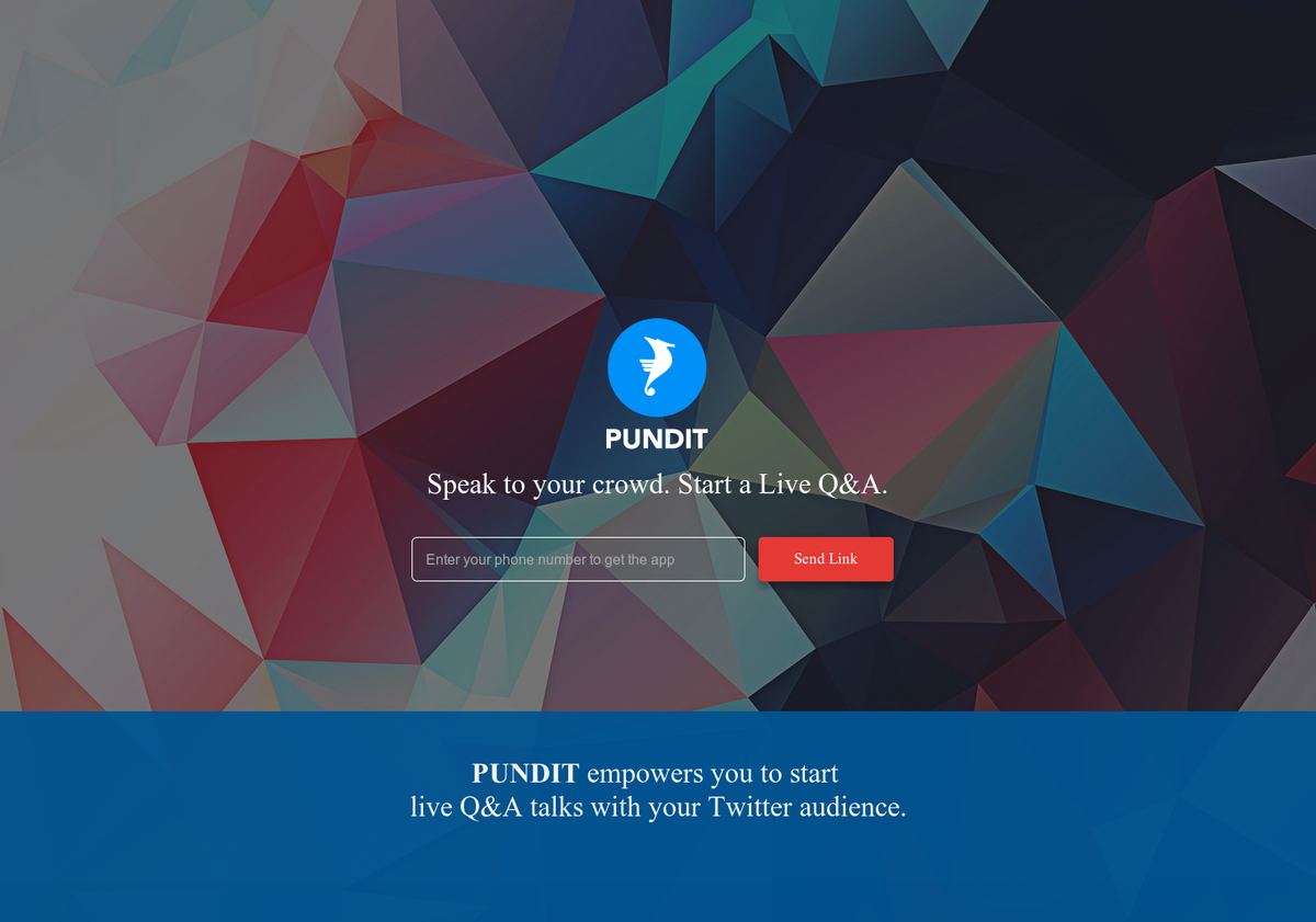 ProductHunt's tweet photo. Pundit: Live Q&amp;A talks with your Twitter audience http://t.co/p8iVTAt31b via @bshawsusanto on @producthunt http://t.co/PLLEwZWGvL