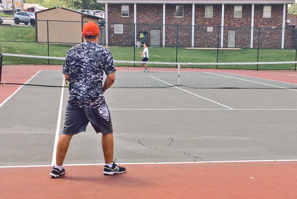 WindsorHighOwls's tweet image. Jake Walck taking on St Pius at the JCAA Tennis Tournament today!

#GoOwls #GoJake