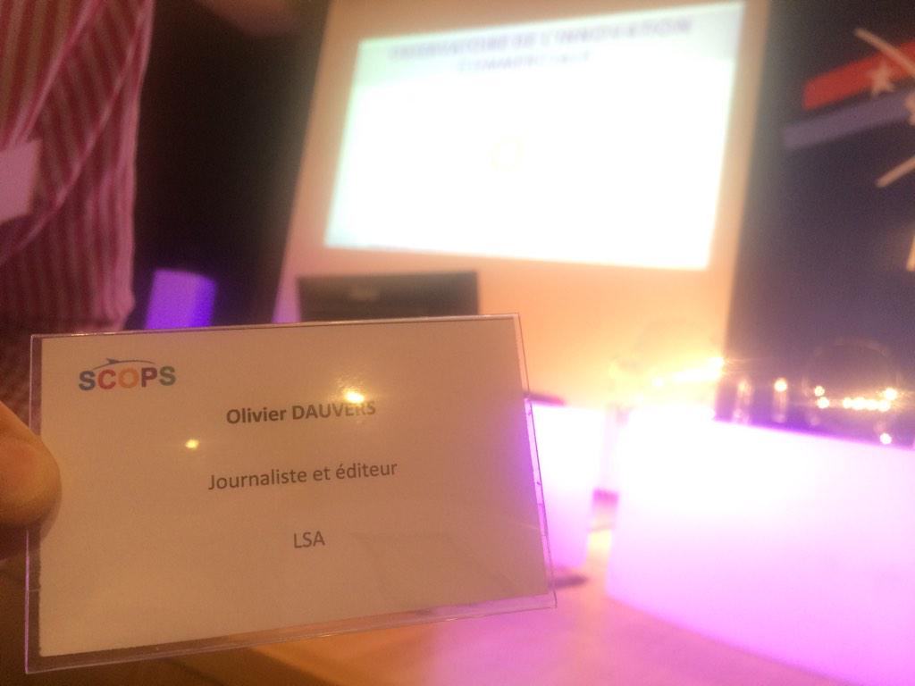 Dauvers70's tweet photo. Fin de la soirée innovation commerciale #SCOPS2015 Innovation ou scoop me voila chez @LSAconsommation ! http://t.co/eQz5dsEVgN