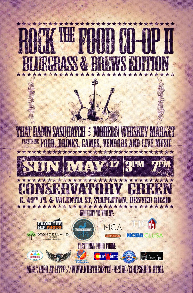 12 more days until Rock the Food Co-op! Join us May 17 for bluegrass, brews &amp; fun bit.ly/Co-opsRock | #CoopsRock