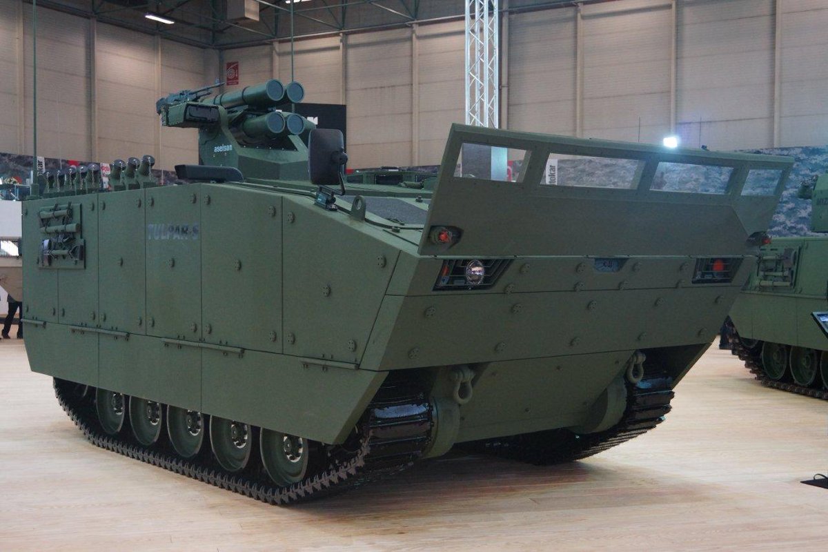 NickdeLarrinaga's tweet photo. #Otokar has unveiled the Tulpar-S weapons carrying vehicle variant of its Tulpar IFV at #IDEF15 in #Turkey http://t.co/YBXj4uiWHW