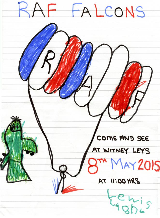 RAFFalcons's tweet image. The 3 winning posters from the launch day poster competition held at Gateway Primary School, Carterton. Well done!