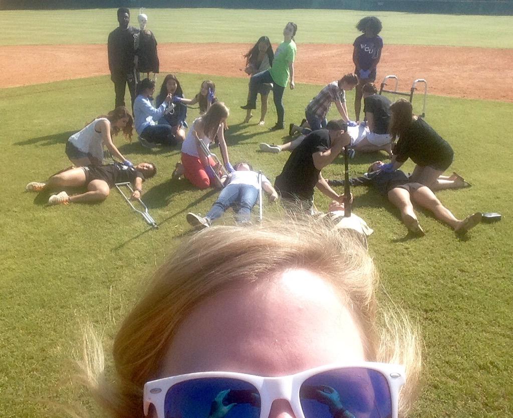 greenhopeatc's tweet photo. Trauma center in Ms. Foley's class. #wesavelives #HSII #2Period #GHTeacherSelfie @GHHSClassof2016 http://t.co/TAYCb5jmWV