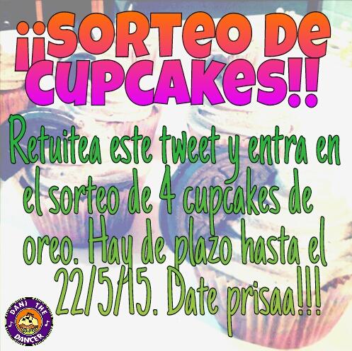 Dancer_cakes's tweet photo. ¡¡¡¡SORTEO DE CUPCAKES!!!! Plazo hasta el 22/5/15 http://t.co/vn8iky5Bbb